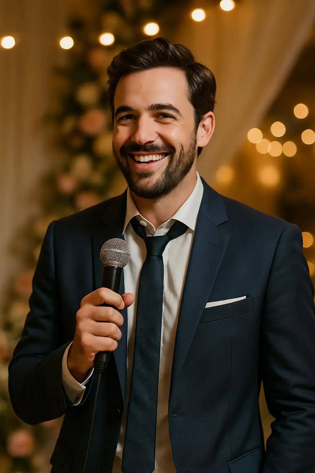 Best man giving a wedding speech